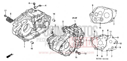CARTER MOTEUR XR400R4 de 2004